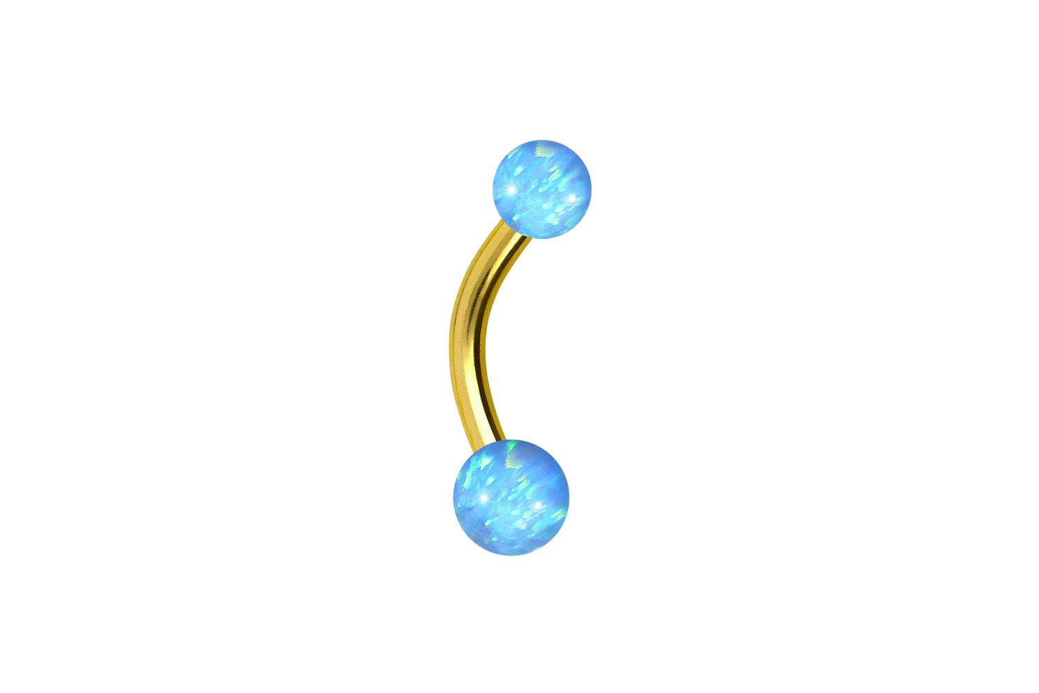 Titan Mini Bananabell Piercing SYNTHETISCHE OPALE
